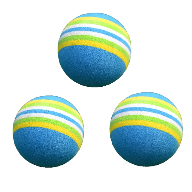 Exercise Elastic Golf Indoor Practice Ball 10PCS Rainbow Soft Ball