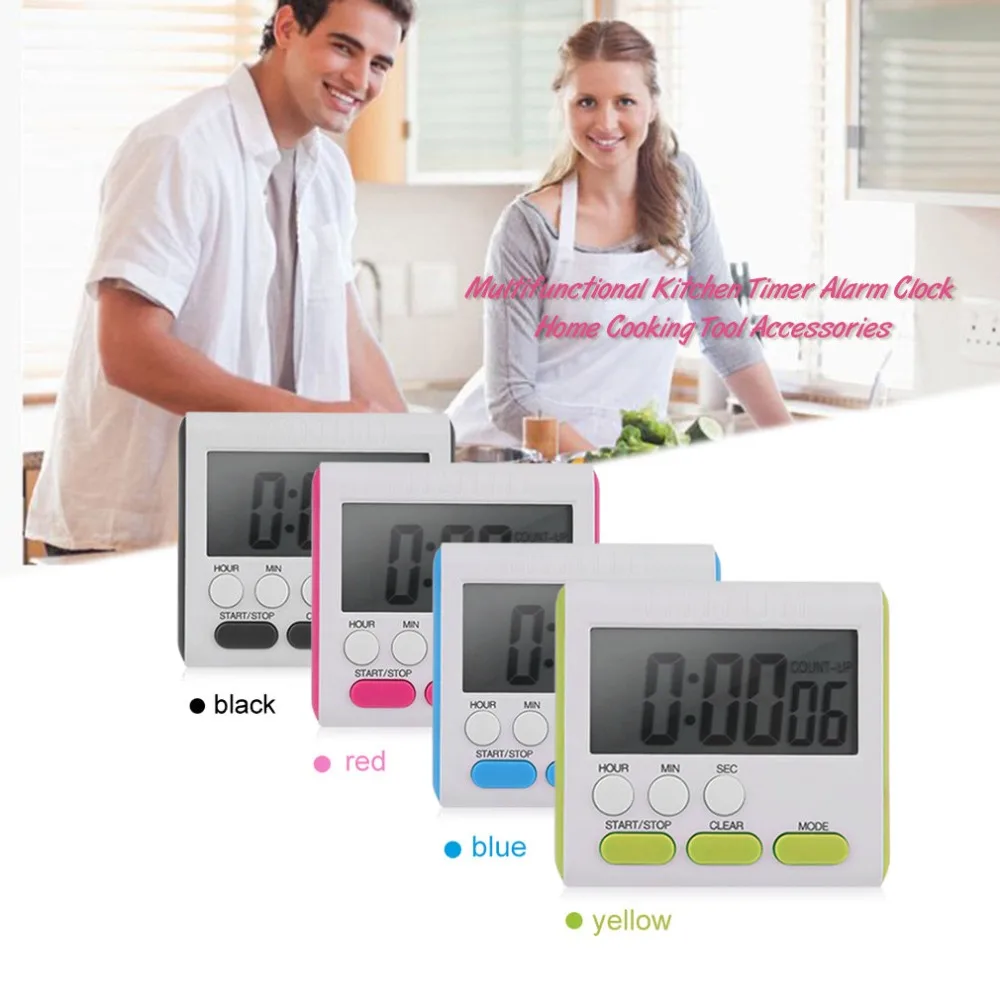 

New Multifunctional Practical Kitchen Timer Alarm Clock Home Cooking Supplies Cook Food Tools Kitchen Accessories Drop Shipping
