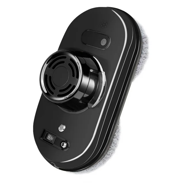 PhoReal FR-S60 Window Cleaning Robot High Suction Electric Window Cleaner Robot Anti-falling Remote Control Robot Vacuum Cleaner Black
