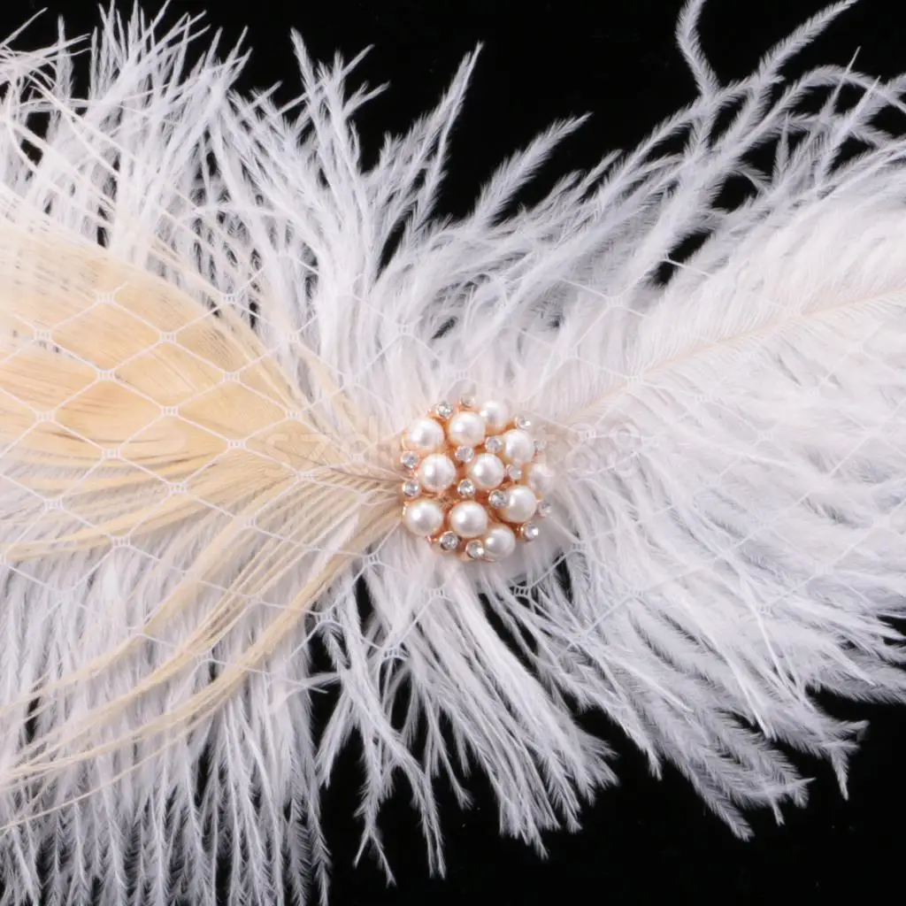 Goedkoop Vrouwen Meisjes Veer Haar Clip Hoofddeksel Tovenaar Wedding Party Kostuum