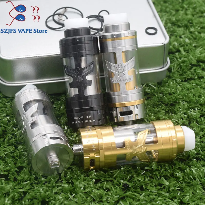 Паровой гигантский комплект Vapor Giant v5S 23 мм RTA объем 6 мл 316 ss nfinitely Регулируемый