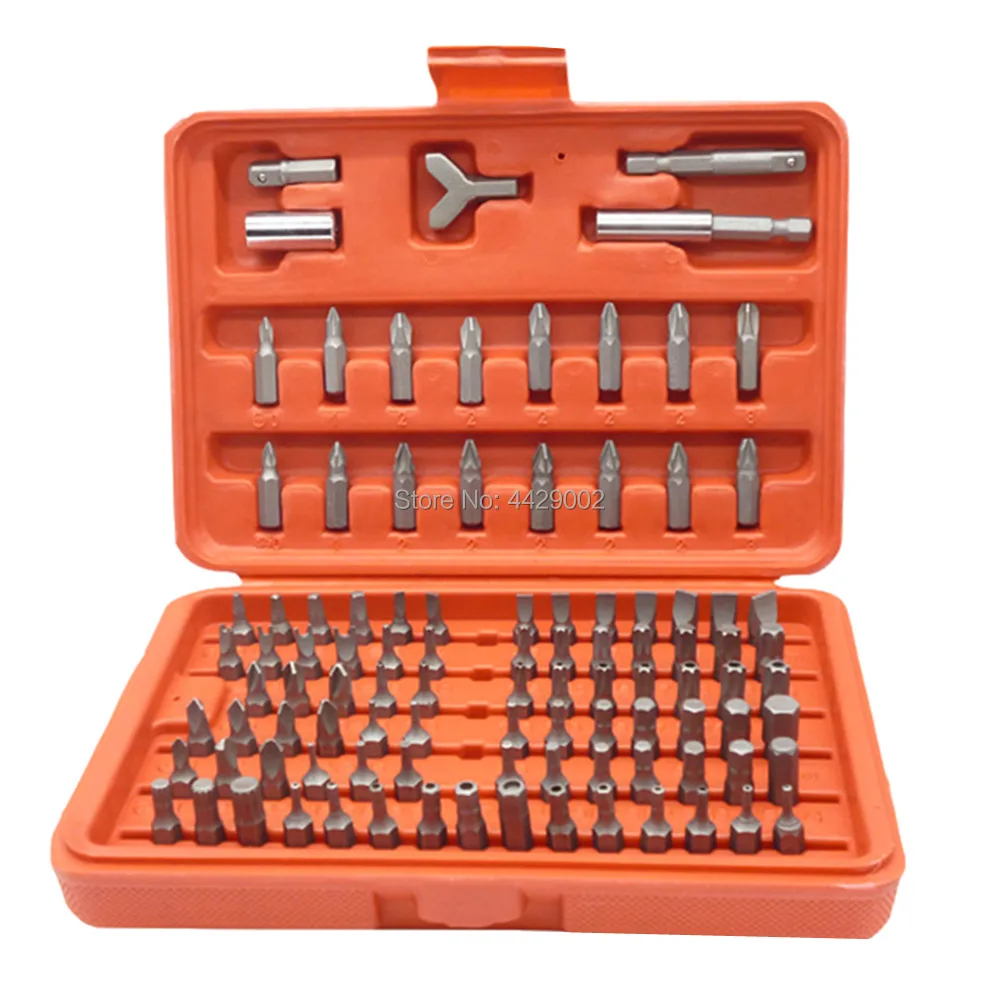 

100pcs Screwdriver Security Torx Hex Tamperproof Bit Set Screwdriver Bits Torx Star Pozi Phillips Screw Driver Bit Security Bits