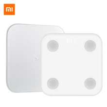 Xiaomi mi электронные весы 2 Вес здоровья mi fit приложение тестер состава тела жира BMR Тесты электронные весы с светодиодный Дисплей