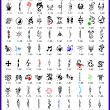 unit7 100 Дизайн символов Золотой Феникс временные трафареты для тату-машины Книга для аэрографа краски спрей компрессор комплект