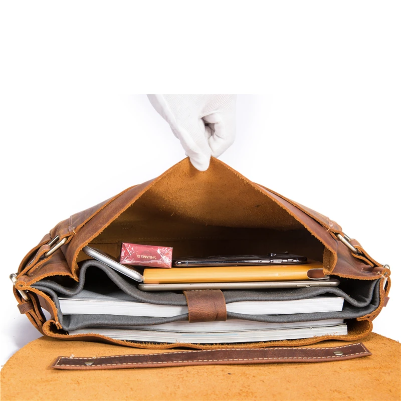 Мужские портфели через плечо сумка из натуральной кожи Модный деловой айпад ноутбук Мужской 15 дюймов сумка-мессенджер чехол Подарок