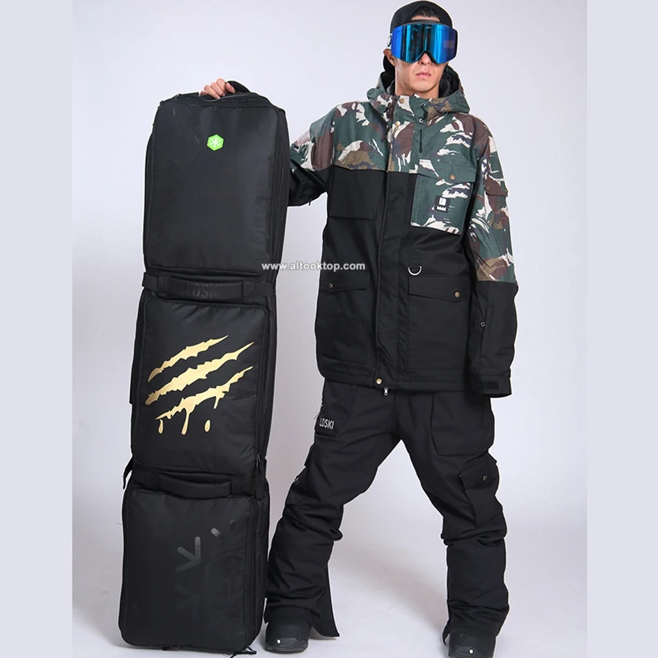 Monoboard snowboard bag camouflage mountain skiing waterproof shoulder