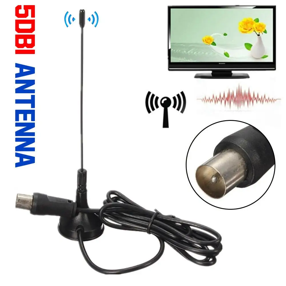 100% Бренд новый высокое качество 1080P DVB T ТВ HD антенна цифровая VHF UHF 50 Miles 5dBi
