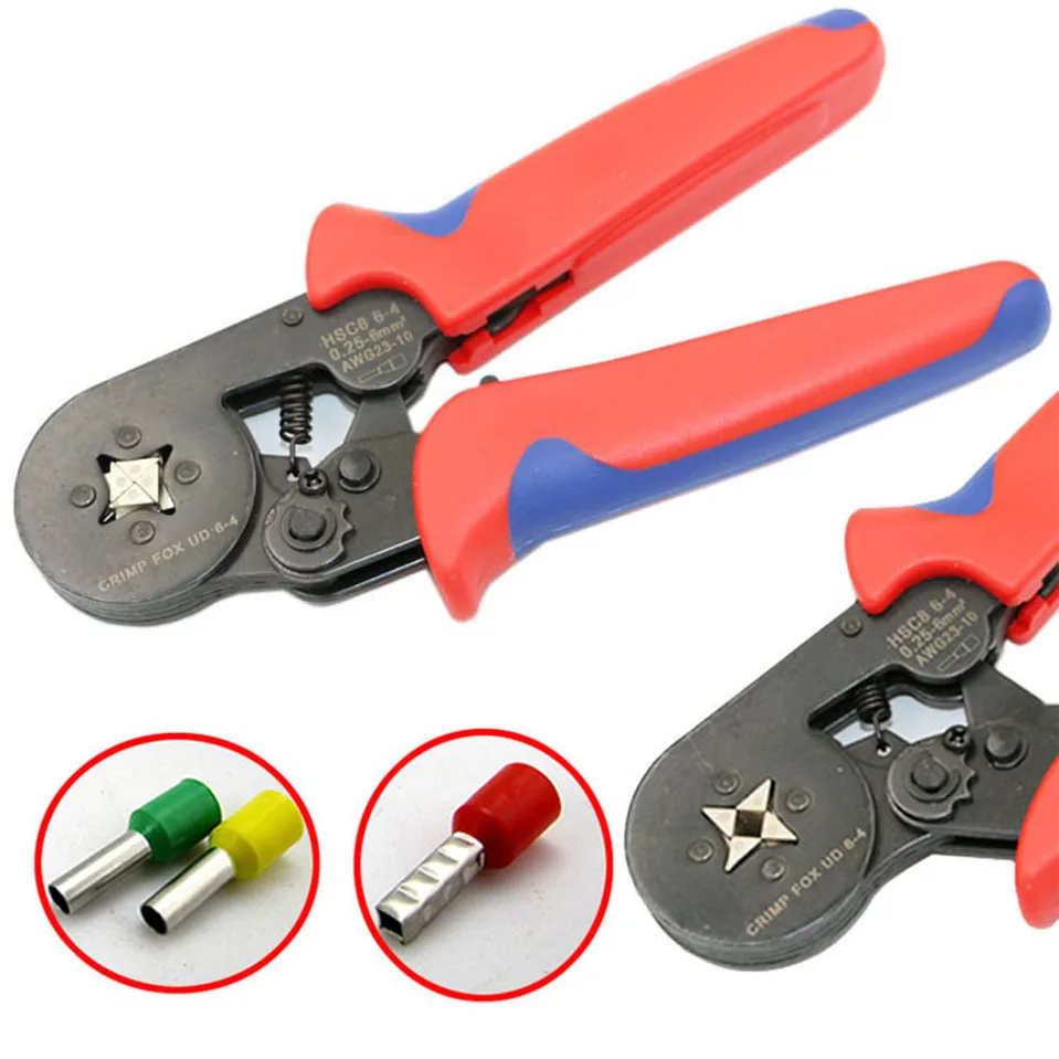 Multi use 0.25 10mm HSC8 6 4 Self adjusting Crimping Plier AWG 23 7 for