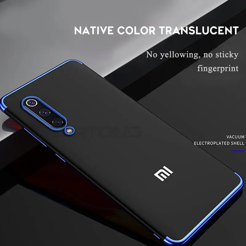 

Transparent Phone Case For Xiaomi mi 9 9se Mi8 Lite Mi9 SE Plating Coque For Redmi 5Plus 6 6A Note 7 6 5 Pro TPU Cover Fundas