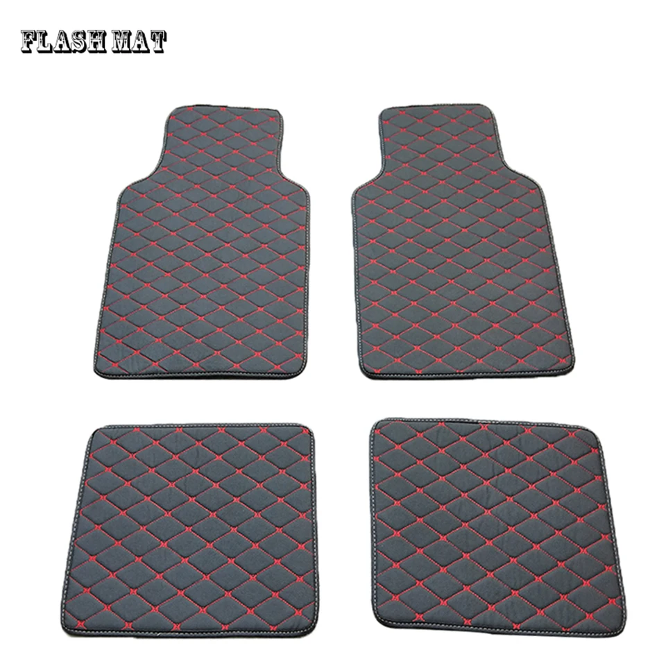 High quality artificial leather universal car floor mat for peugeot 308