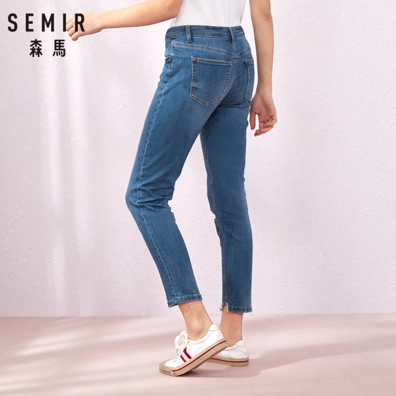 SEMIR 2019 летние новые женские узкие джинсы ноги девять брюки Корейская версия тренд
