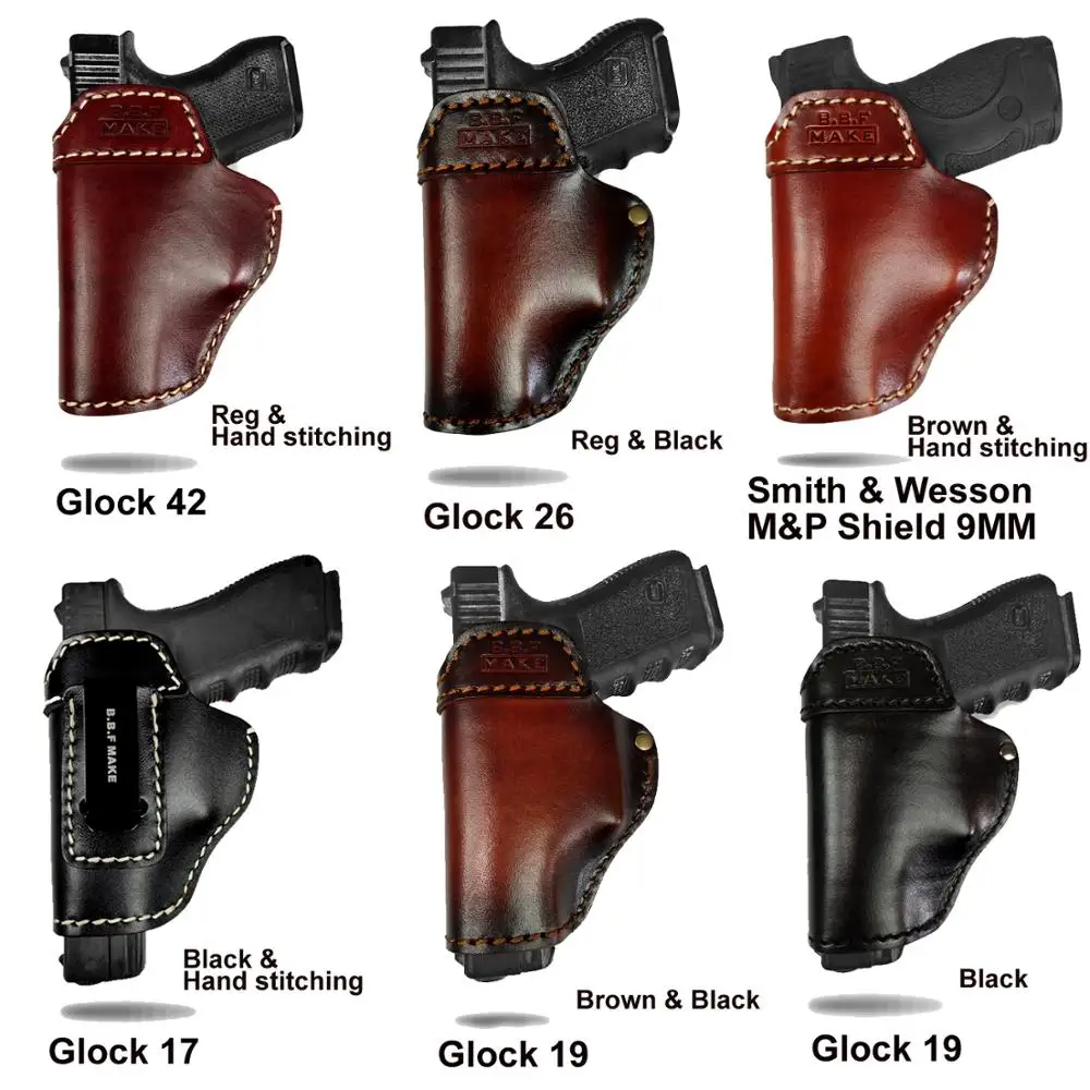 B.B.F MAKE Gun Holster Leather S & W М P щит Глок 17 19 22 23 26 27 32 33 42 43/Спрингфилд XDS с доски кобуры