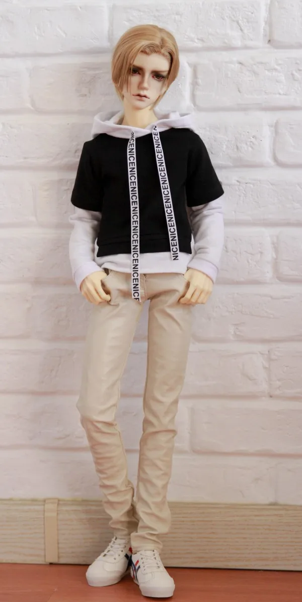 BJD Кукла Одежда для 1/3 BJD SD17 дядя Размер бейсбольная куртка BJD пальто с Шапки цветовой комбинацией для Поддельные 2 предмета аксессуары для куклы