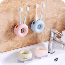 Горячая Распродажа новинка пара пластиковый держатель для зубных щеток стойка для хранения зубной пасты Органайзер настенный органайзер для ванной комнаты Аксессуары