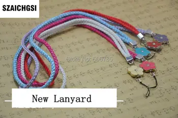 

SZAICHGSI wholesale 1000pcs/lot colorful cell mobile phone chain strap keychain Charm Cords DIY Hang Rope Lariat Lanyard