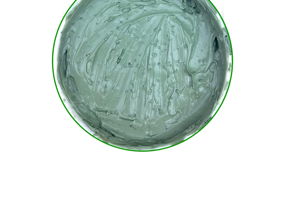HEMEIEL Green Mud Face Mask Oil Control Deep Cleaning Shrink Pores Anti Acne Washable Mask Peeling Acne Blackhead Treatment Mask