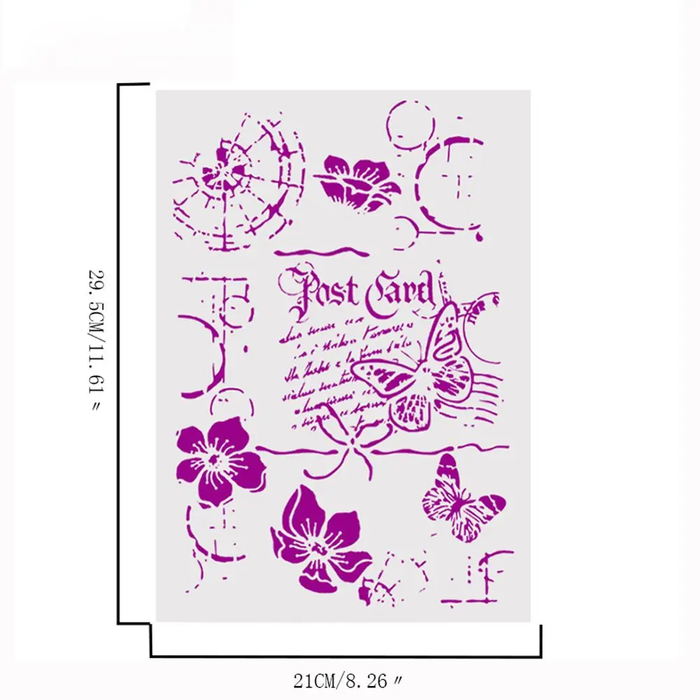 

1 Pc DIY Flower Butterfly Craft Layering Stencils For Walls Painting Scrapbooking Stamping Album Decorative Embossing Paper Card