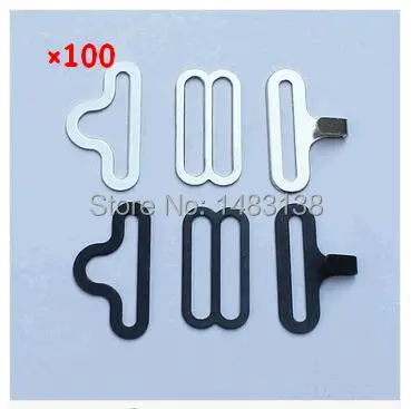 1000 компл./лот регулируемый галстук-бабочка пряжки-Крючки фиксаторы в форме галстука-бабочки 19 мм черный или серебристый DHL