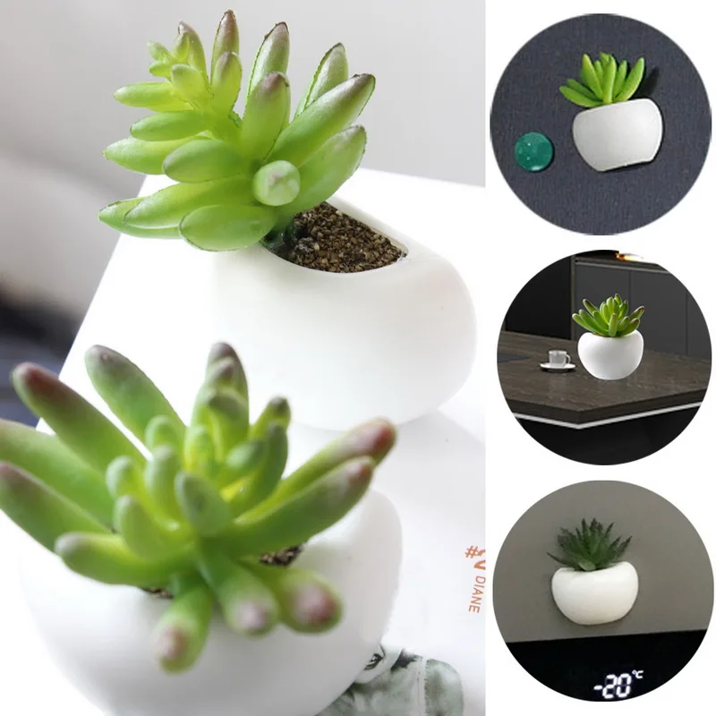 Hoomall 1 шт. холодильник Стикеры имитация цветок сочные на растения или магнит