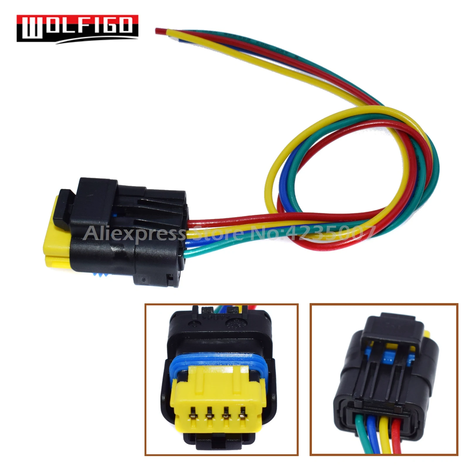 

WOLFIGO 1PC or 5PCS Fuel Pump Cable Wire Wiring Harness Plug 4 Pin For Renault MASTER III OPEL 8201348602,172025557R,241105468R