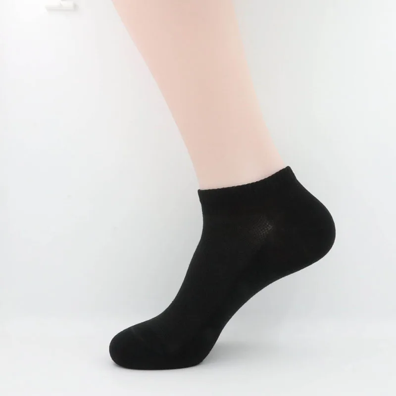 Urgot 5 Pairs Mens Socks Big Large Plus Size 48,49,50 Casual Business Socks Summer Mesh Breathable Cotton Sock Calcetines Hombre - Цвет: B black