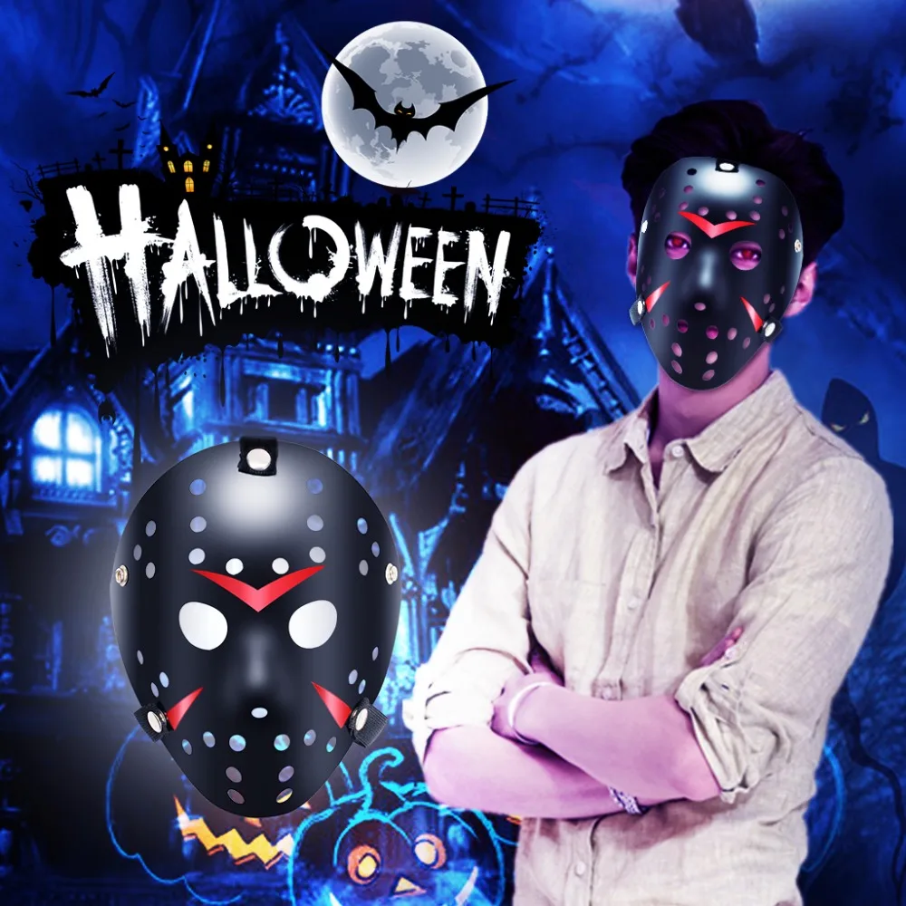 Взрослых маска Джейсона Хэллоуин убийца хоккейный фестиваль хакер нарядное платье против Косплей пугающая маска Мужская женская маска Фредди страшное лицо