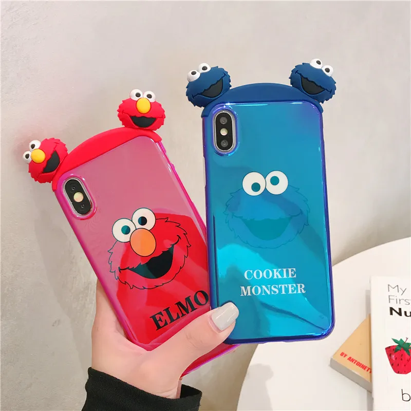 Cartoon ELMO COOKIE MONSTERS Phone Case For iphone X 7 8 ...