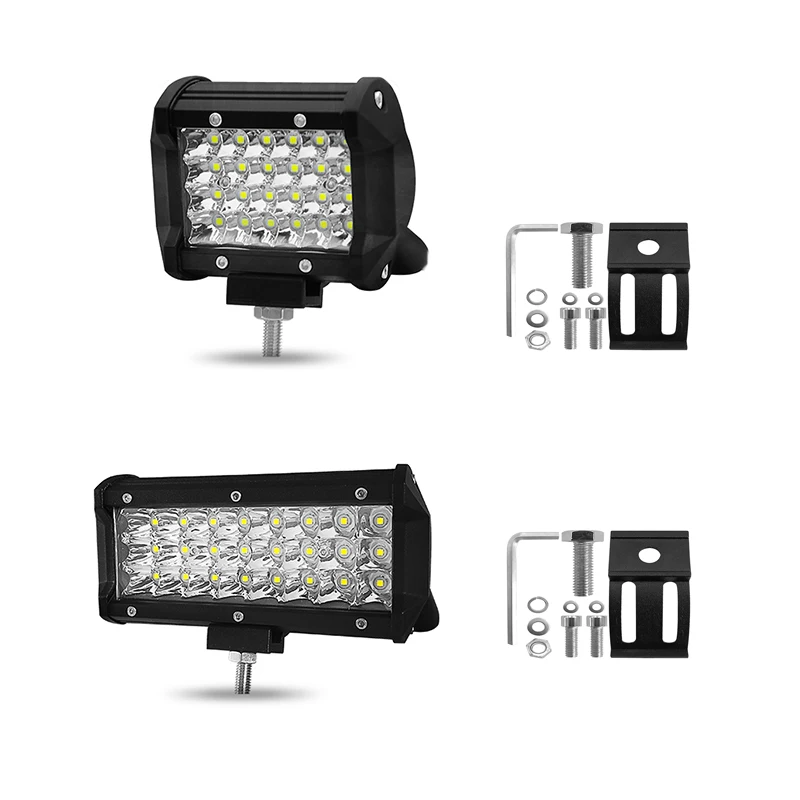 Car work light led 12V 72w headlamp automobile fog lights 6000K 30000lm