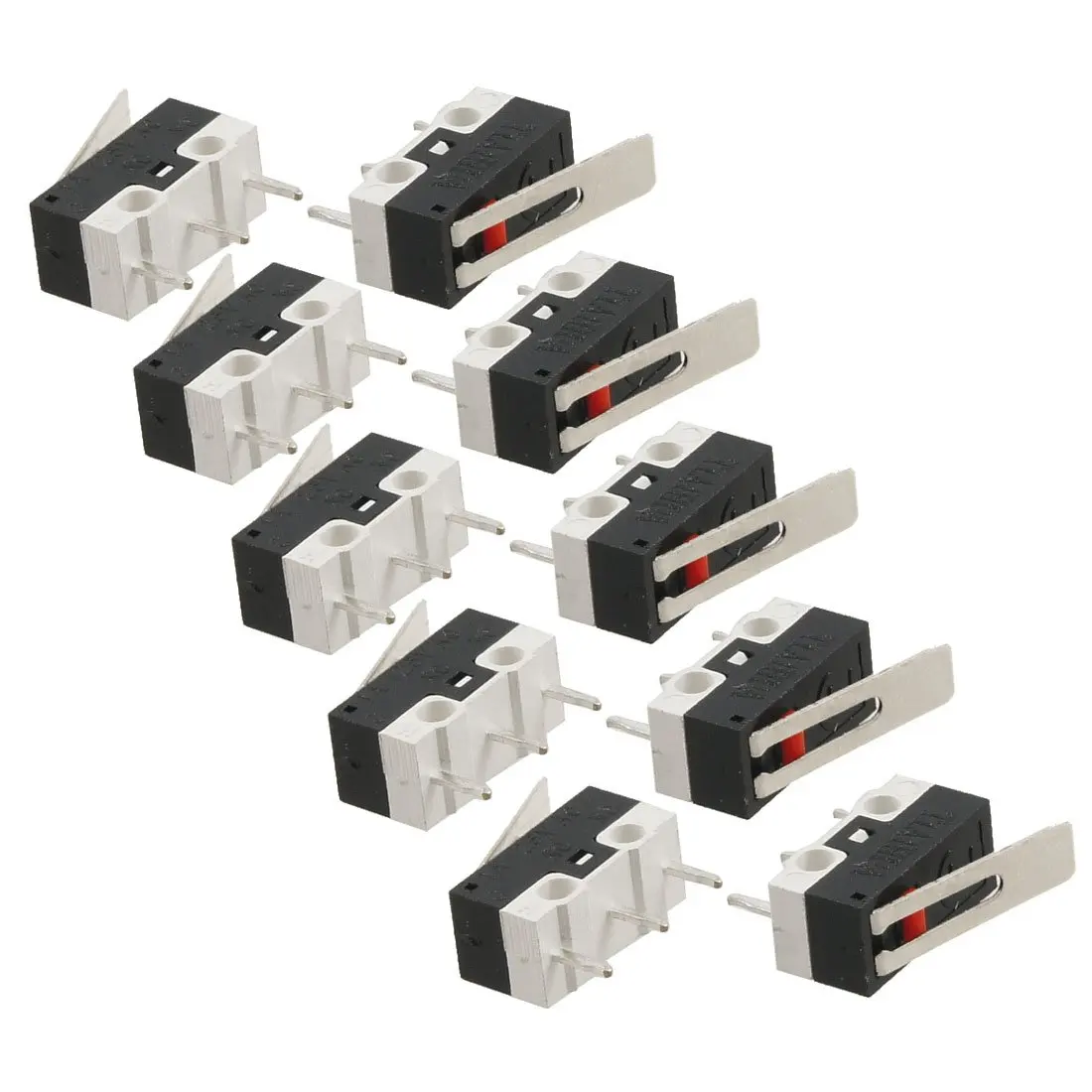 Микропереключатель MYLB-10 Pcs AC 125V 1A SPDT 1NO 1NC Мгновенный длинный шарнирный рычажок |