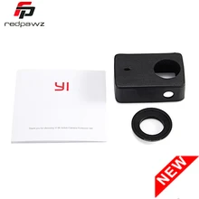 Original Xiaoyi Yi Protection Set Leather Cover + UV Lens Cover for YI 4K Action Camera 2