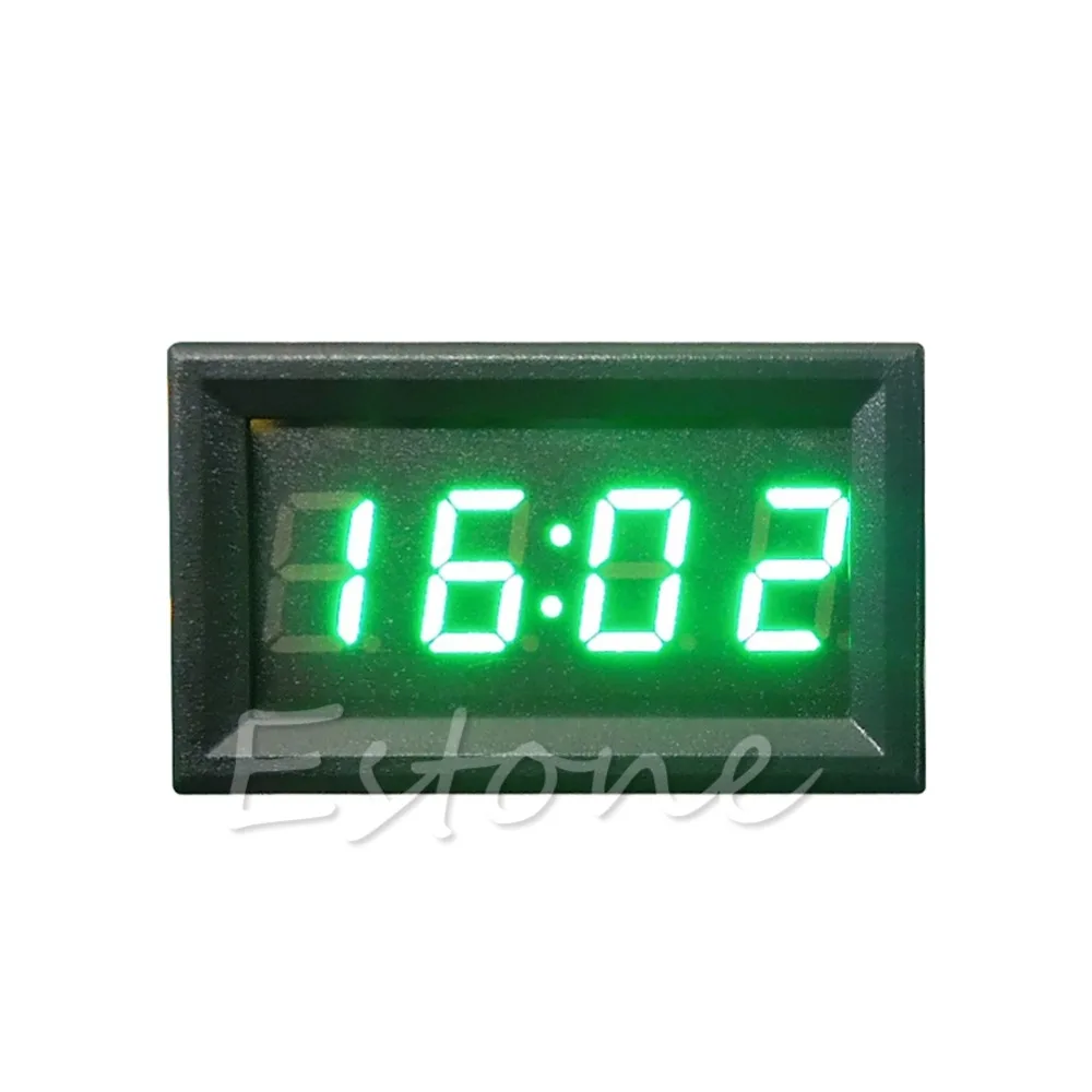 Peacefair LED Display Digital Clock 12V/24V Dashboard Car Motorcycle Accessory 1PC