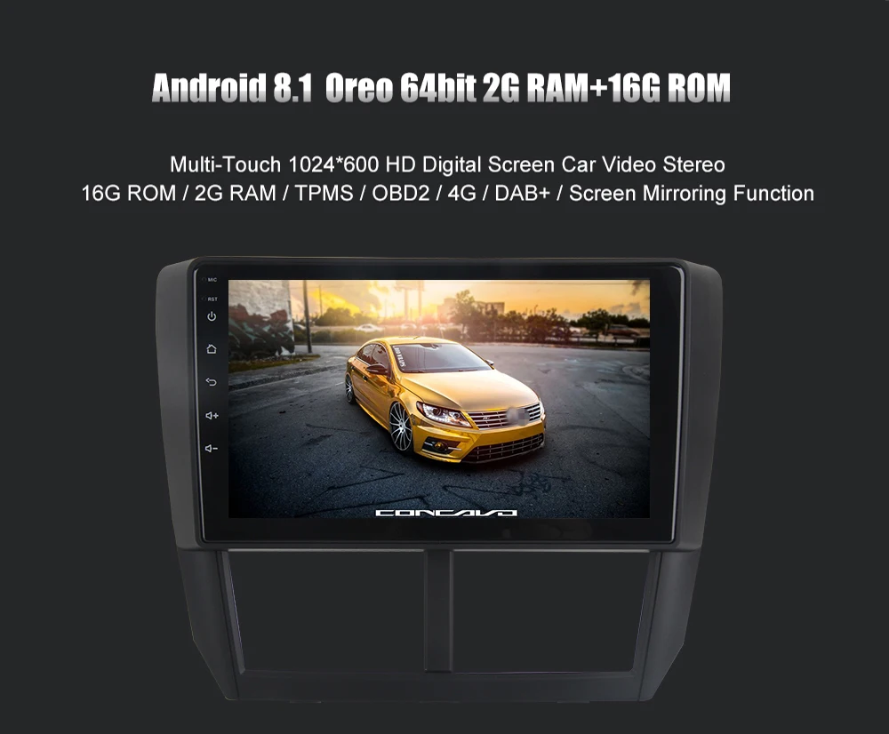 Sale Dasaita Android 8.1 Car DVD GPS for Subaru Forester Multimedia 2008 2009 2010 2011 2012 with 9" IPS Touch Screen Auto Stereo LET 5