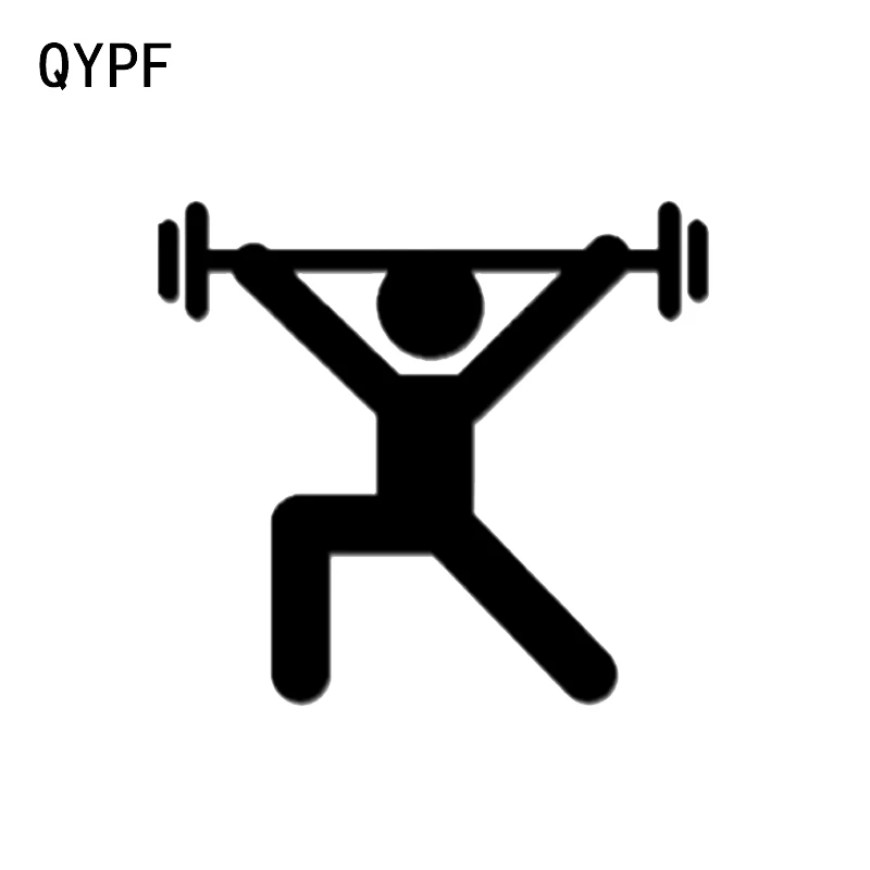 QYPF 13 4*12 3 см интересный фитнес тяжелая атлетика Декор виниловая Автомобильная