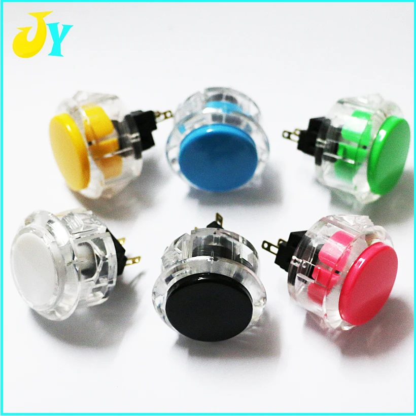 

10pcs/lot TAIWA 100 30mm Arcade push button switch Start button Copy Sanwa OBSF-30 button replacement