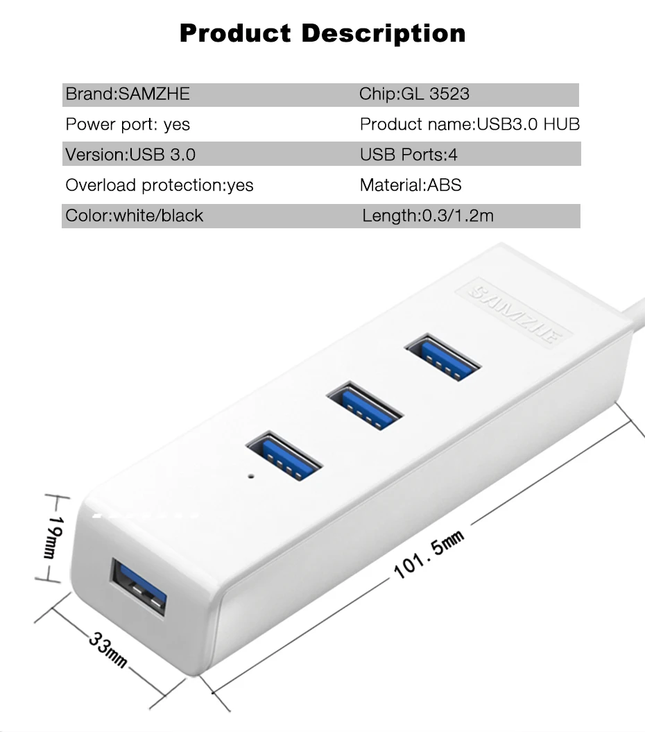 USB 3.0 4 Ports usb hub (9)