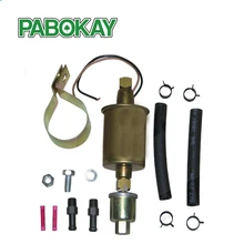 New Universal 5 9 PSI In Line External Electric Fuel Pump WITH INSTALLATION KIT GA8012S E8012S