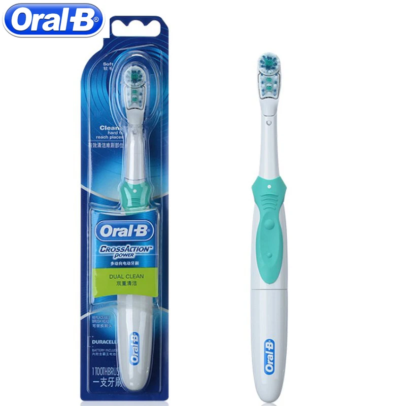 Электрическая зубная щетка Oral B Cross Action для отбеливания зубов электрическая без