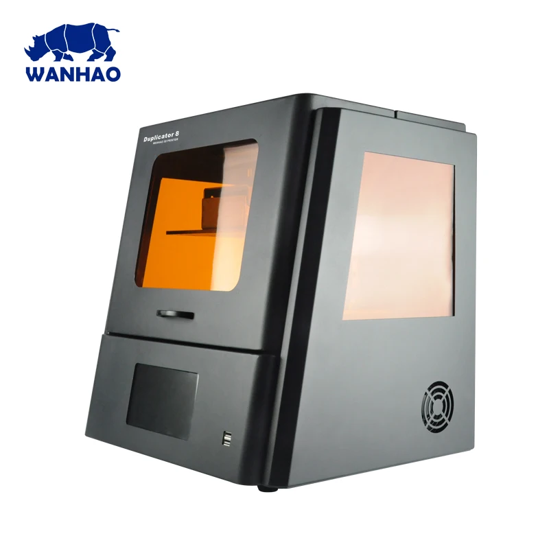 Wanhao Дубликатор 8 3d принтер УФ Смола 3D машина D8 DLP SLA сенсорный экран 3d принтер 500 мл Смола бесплатно