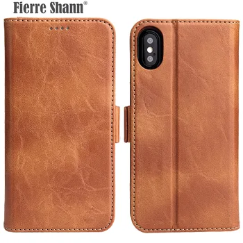 

High Quality Fashion Luxury Leather Case for IPhone X Xs Case Flip Cover Card Slot Wallet Cover for iPhoneX Phone Case Capin