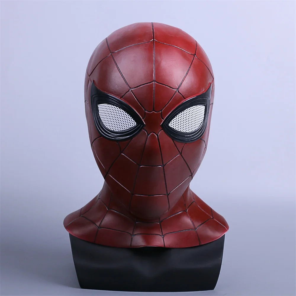 New Avengers Infinity War Superhero Spiderman Mask Cosplay Full Head adult party Halloween pvc mask prop (4)
