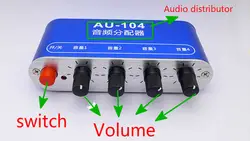 GHXAMP стерео аудиопереходник (один вход, четыре выхода) NJM3414 четыре наушники или внешний усилитель DIY