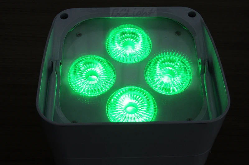 DHL Бесплатная доставка 8xlot беспроводной аккумулятор LED PAR света 4x18 Вт RGBWA uv led