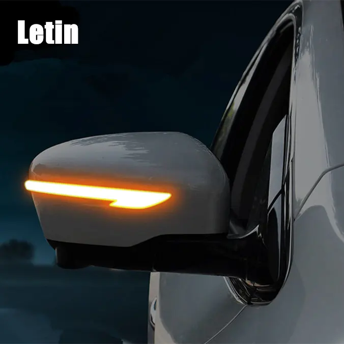 

For Nissan X-Trail T32 Qashqai 14-18 Murano Z52 Juke Navara NP300 side rearview Mirror Dynamic blinker scroll LED Turn Signal