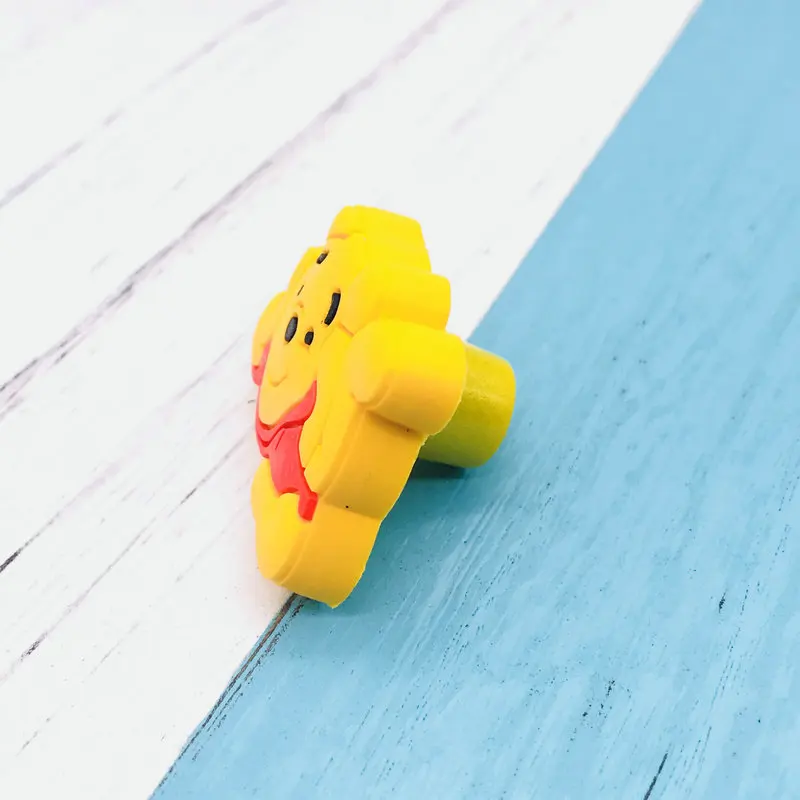 الأطفال غرفة سلامة مقابض للأدراج لينة المطاط الكرتون الدب مضمد مقبض طفل خزانة مقابض لطيف خزانة مجلس الوزراء التأثيرات المقبض