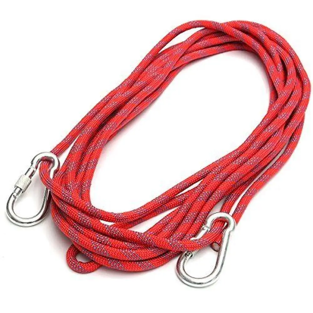 المهنية تسلق حبل عالية قوة الحبل سلامة سلسلة حلقة التسلق المشي التبعي 10 ملليمتر القطر 3KN مخطط Buckle10-30m