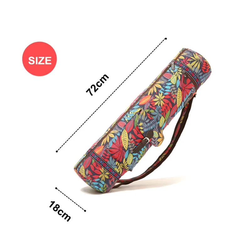 Printed Yoga Bag 72*18*18cm Yoga mat Bag Exersice Mat Bag Pilates Pad Backpack Sports Knapsack Fitness Dance Gymnastics Mat Case