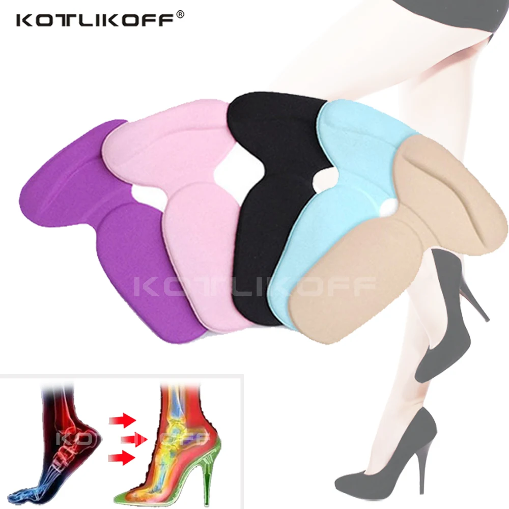 Gel Silicone Insoles Self Adhesive Inserts For High Heels T shape