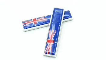 

300 Pairs Metal International Australia Flags Car Emblem Badge Decorations 3D Australia Flag Car Tail Fender Styling Stickers