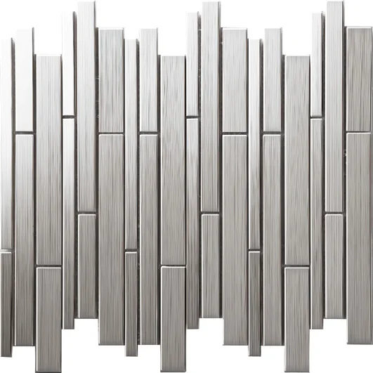

Modern Metal mosaic meshback tiles,Kitchen/TV Backsplash Fireplace wallpaper tiles,Stainless steel home decor material,SA698