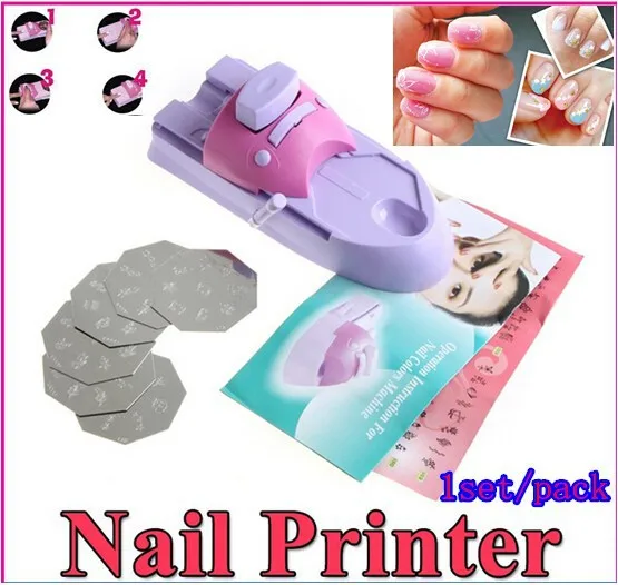 Nail Art печатная машина DIY цветная печатная машина полировка штамп 6 шт. шаблон набор цифровой принтер для ногтей